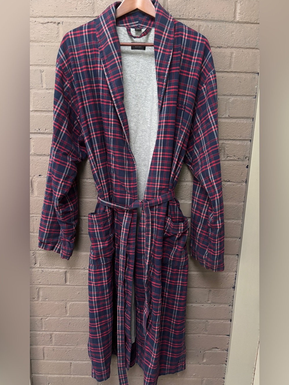 Boss Hugo Boss  Plaid Robe L